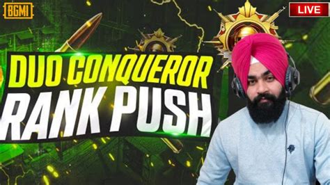 Duo Conqueror Rank Push Day 10 BGMI LIVE 3 0 Road To 2 K Punjabi