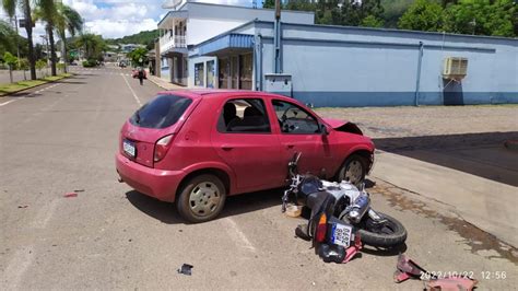 Motociclista Fica Ferido Ap S Colis O Frontal No Oeste De Sc Clicrdc