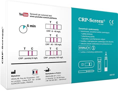 Labhome Crp Screen Diagnostic Test For Checking Protein Levels In