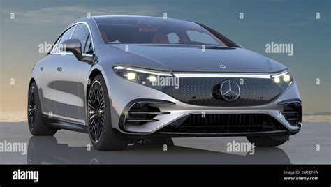 Mercedes Eqs Fully Electric Luxury Sedan Stock Photo Alamy