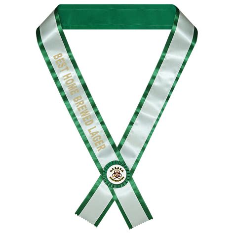 2 Layer Contestant Sash Custom Sashes Gold Rim