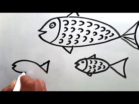 COMO DIBUJAR FÁCIL UN PESCADO Para niños