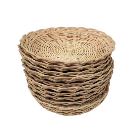 Kerajinan Jogja Piring Rotan Anyaman Diameter 23cm 12pcs Lazada