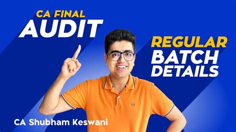 Target 70 CA Final Audit Regular Batch Details Nov 24 Onwards