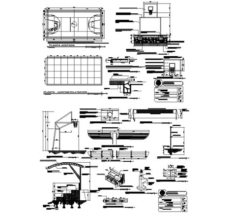 Indoor Sports Stadium Elevation And Section Details Dwg File Cadbull