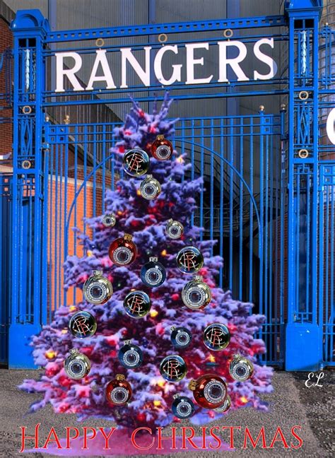 Glasgow Rangers Fc Christmas Tree Decoration