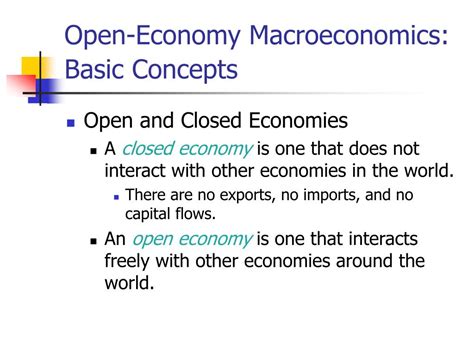 Ppt Open Economy Macroeconomics Basic Concepts Powerpoint