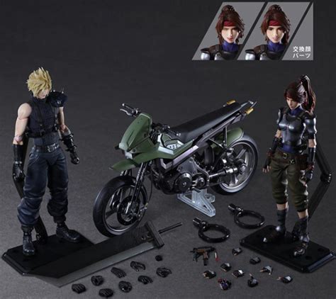 Jessie, Cloud and Motorcycle Set Play Arts Kai | Final Fantasy VII ...