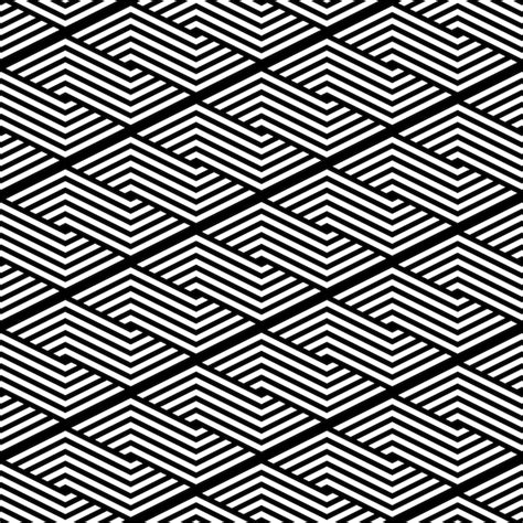 Premium Vector Black And White Geometric Seamless Pattern