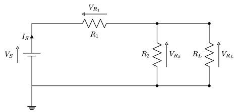 Voltage Divider With Load Tikz Net