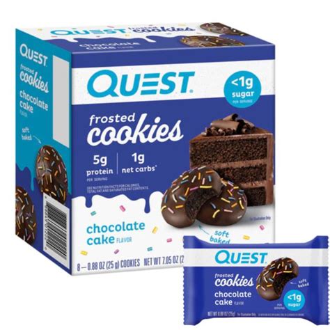 Quest Frosted Cookies Chocolate Cake Flavor G