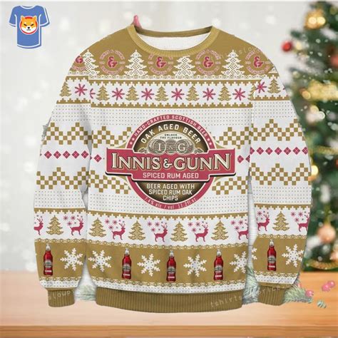 Innis Gunn Rum Cask Oak Aged Beer Chritsmas Ugly Sweater For Woman