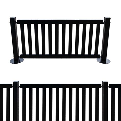 Portable Event Fence Black Picket Fence Crowd Barrier Solution