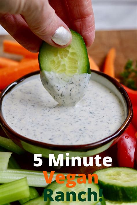 Vegan Ranch Dressing Or Dip Homemade Vegan Ranch Dressing Vegan Condiments Vegan Ranch