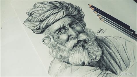 Old Man Body Drawing