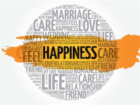 Happiness word cloud | Stock vector | Colourbox