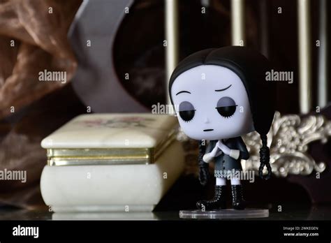 Funko Pop Action Figure Of Wednesday Addams From Animated Film The