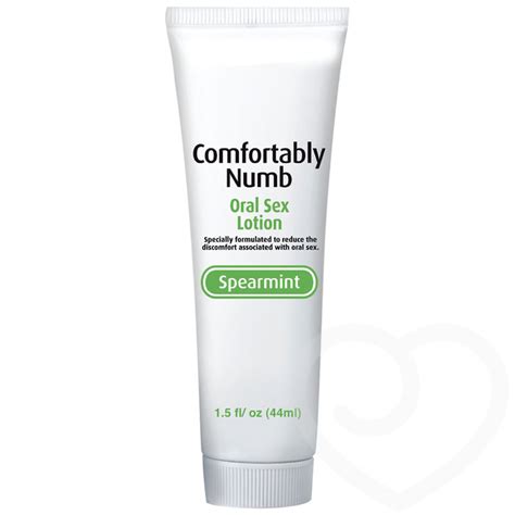 Comfortably Numb Spearmint Oral Sex Lotion 44ml Delay Spray And Cream Lovehoney