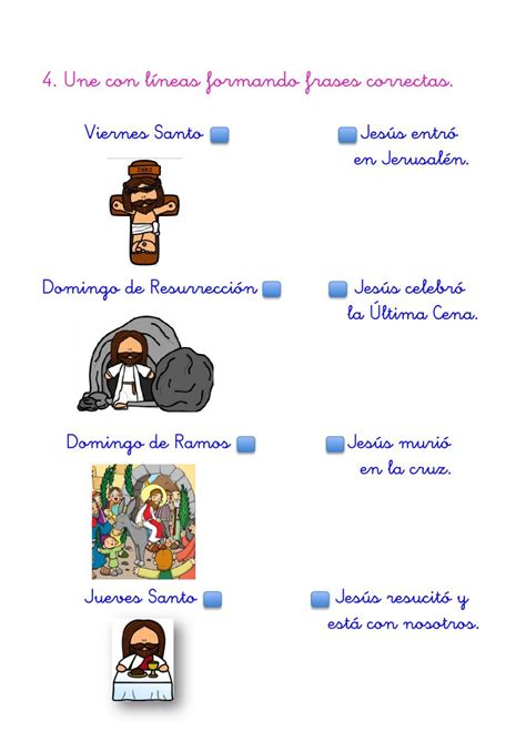 Ejercicio De Qu Recordamos En Semana Santa Semana Santa