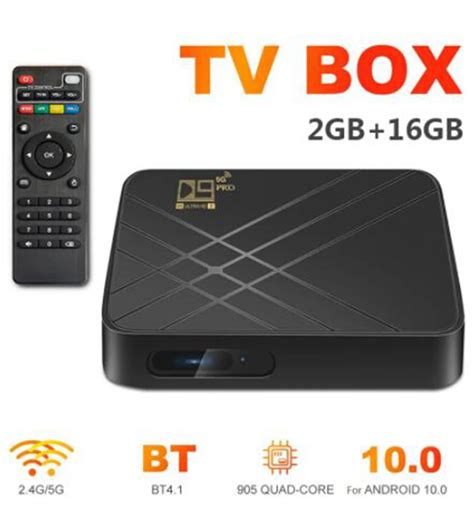 Smart Tv Box D9 Pro Android 10 0 2gb 16gb 4k Amlogic S905l Quad Core 2