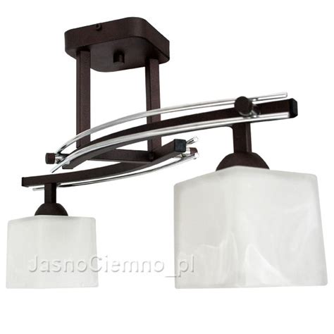 Lampa Sufitowa THORN 2 Wenge Kostka Lampy Nowoczesne JasnoCiemno Pl