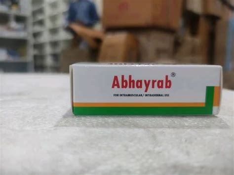 Abhayarab Rabies Vaccine Human Ip Abhayrab Box At 329 18 Piece In