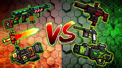 Pixel Gun D Fire Weapons Vs Poison Weapons Youtube