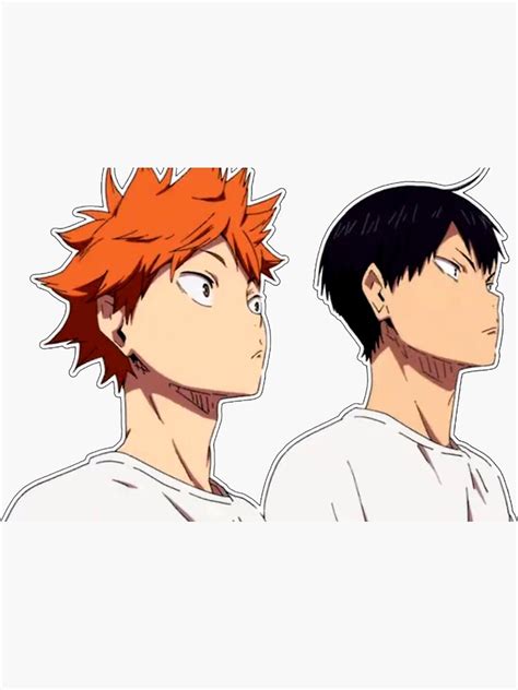 Haikyuu Hinata And Kageyama Sticker For Sale By Wear Street Redbubble