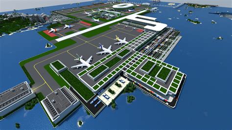 Symount City Greensea International Airport Minecraft Map