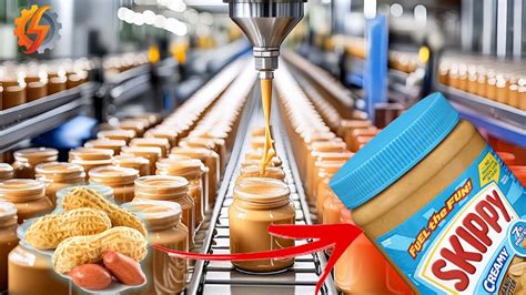 How Peanut Butter Is Made In Factory Peanut Butter Factory Youtube