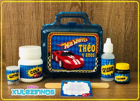 Kit Slime Hot Wheels Na Maleta No Elo Atelie Dos Xulezinhos A D De