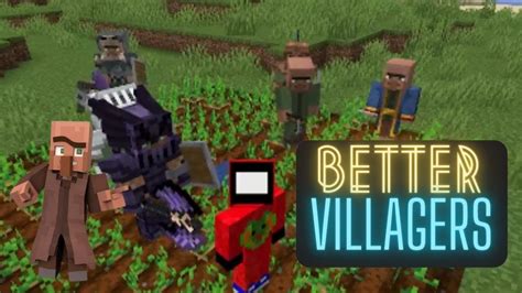 Better Villager Mods Showcase Villager Workers Mod Villager Recruits Mod Minecraft Youtube