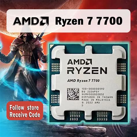 AMD Ryzen 7 7700 R7 7700 3 8 GHz 8 Core 16 Thread CPU Processor 5NM L3