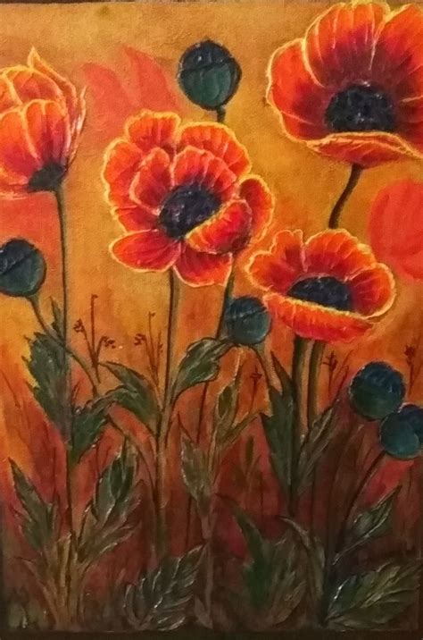 Poppy Flower Painting at PaintingValley.com | Explore collection of ...