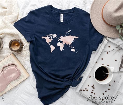 World Map Shirt Travel Shirt Traveler T Travel Lover Etsy