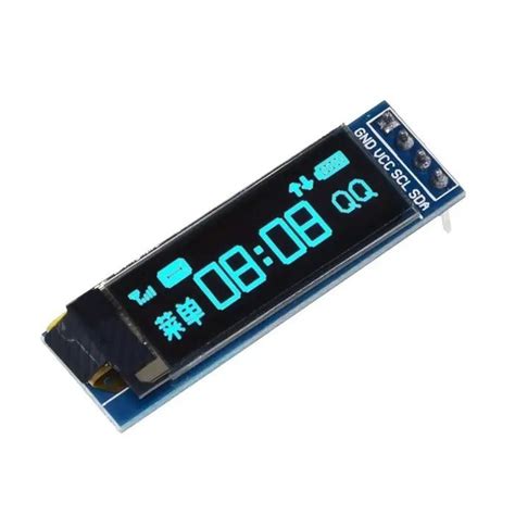 Jual LCD OLED 0 91 Inch White Blue 128X32 12832 I2C Display Module