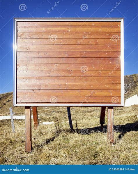 Wooden Billboard Stock Photography Image 35362892