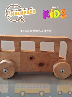 Onibus Em Madeira De Pinus Compre Produtos Personalizados No Elo