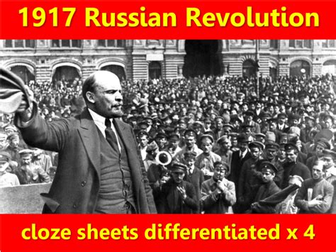 1917 Russian Revolution. Cloze sheets, differentiated x 4 | Teaching ...