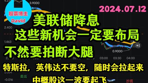 7月12日 美股走势解读，soun，u，rivn，dpst等你做到了吗？ 美股走势预测 2024年美股机会 英伟达股票 特斯拉股票 苹果股票 美股解读 美股预测 美股机会 个股