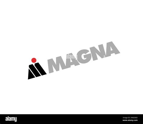 Magna Pt Rotated Logo White Background Stock Photo Alamy