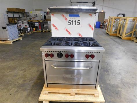 5115 Vulcan Sx36 6bp 36 Gas Range With 6 Burners Oven