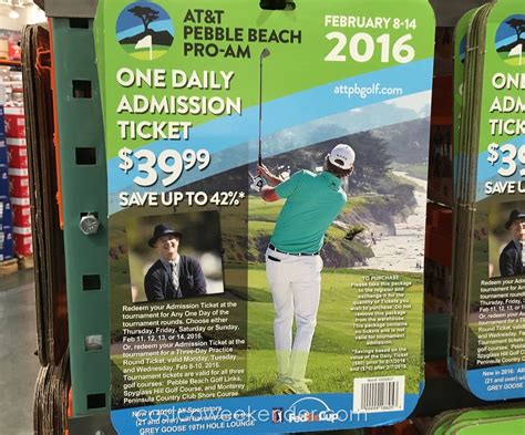 AT&T Pebble Beach Pro-Am One Daily Admission Ticket | Costco Weekender