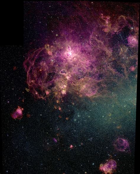 30 Doradus, the Tarantula Nebula, in the Large Magellanic Cloud (LMC ...