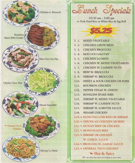 China Spring Menu, Menu for China Spring, White House, Nashville - Urbanspoon/Zomato