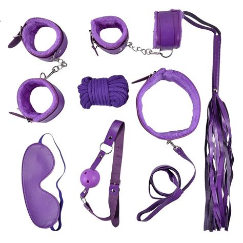 Sm Game Sex Toy 11pcs Set Bdsm Bondage Restraints Neck Collar Handcuffs