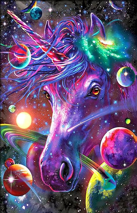 5D Diamond Painting Galaxy Unicorn Kit - Bonanza Marketplace