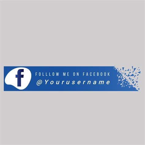 Facebook Icon Lower Third Template Postermywall