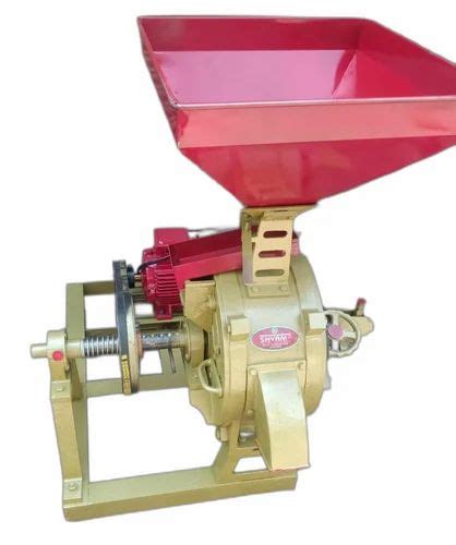 Semi Automatic 7 5 HP 16 Inch Commercial Flour Mill Machine 30 Kg Hr