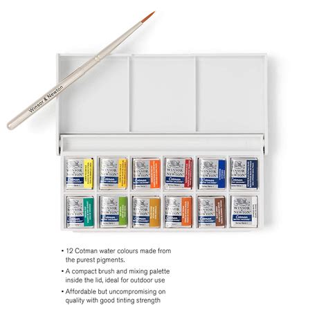 Winsor Newton 390640 Cotman Watercolour Paint Set Sketchers Pocket